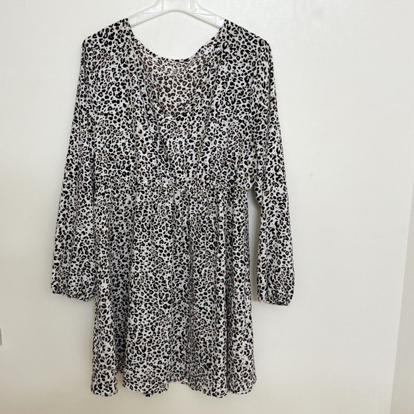 1XL - Plus Size Cheetah Print Dress - Picture 1 of 1